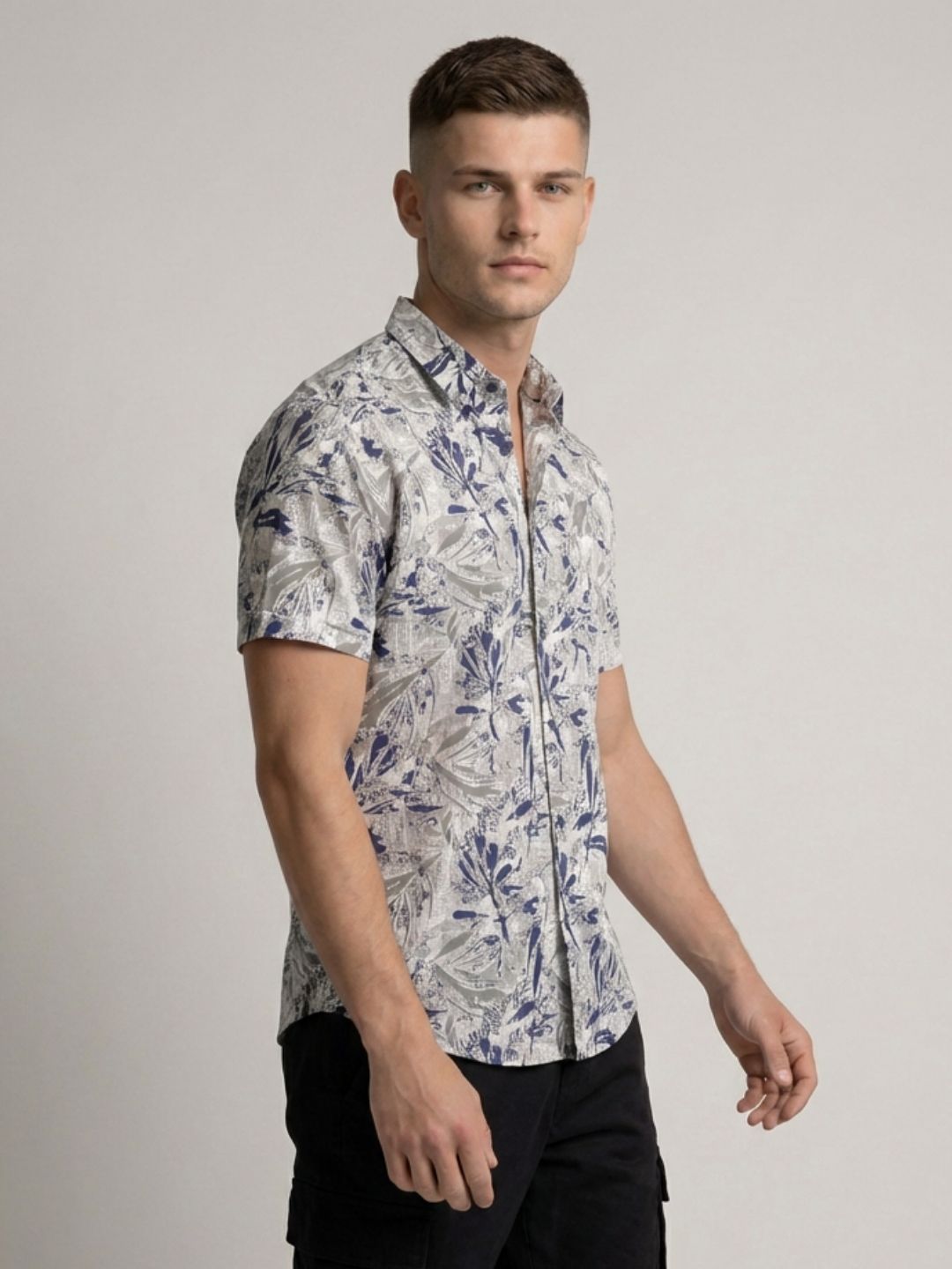 Mokajodi Men's Slim Fit Printed Regular Shirt