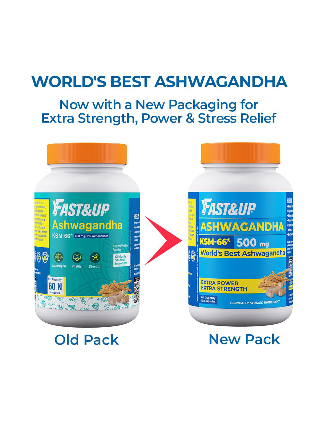 Fast&Up Ashwagandha Capsules 60's