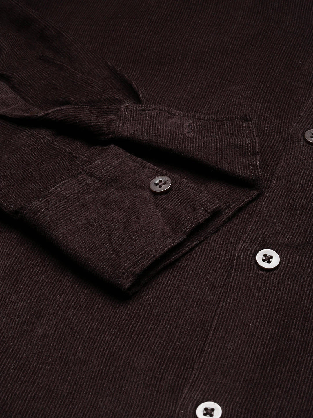 House Of Koala Relaxed Fit Brown Corduroy Shirt
