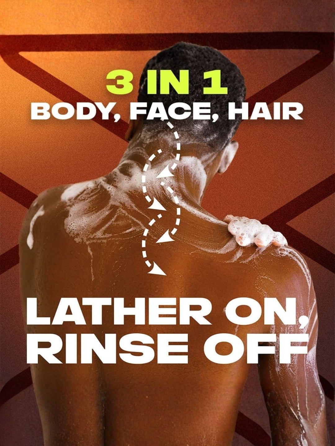 AXE 3 In 1 Body, Face & Hair Wash For Men 250ml