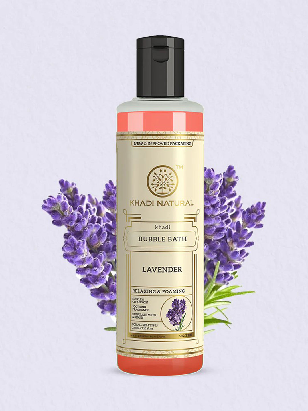 Khadi Natural Lavender Bubble Bath 210ml