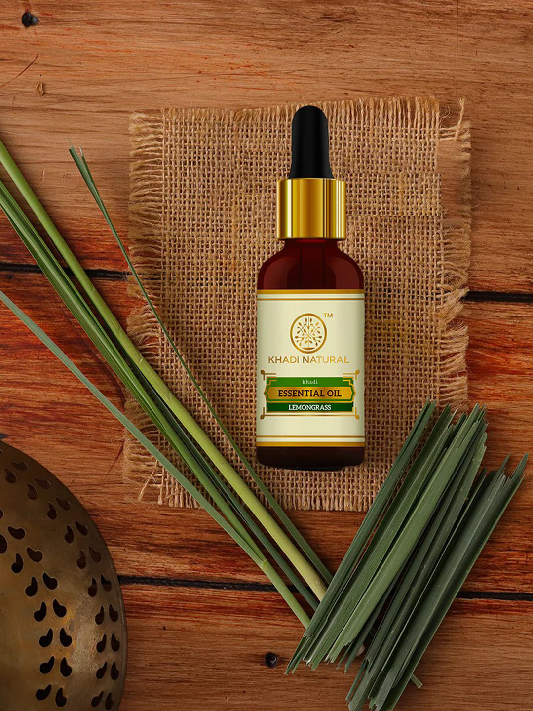Khadi Natural Lemongrass Essential Oil 15ml