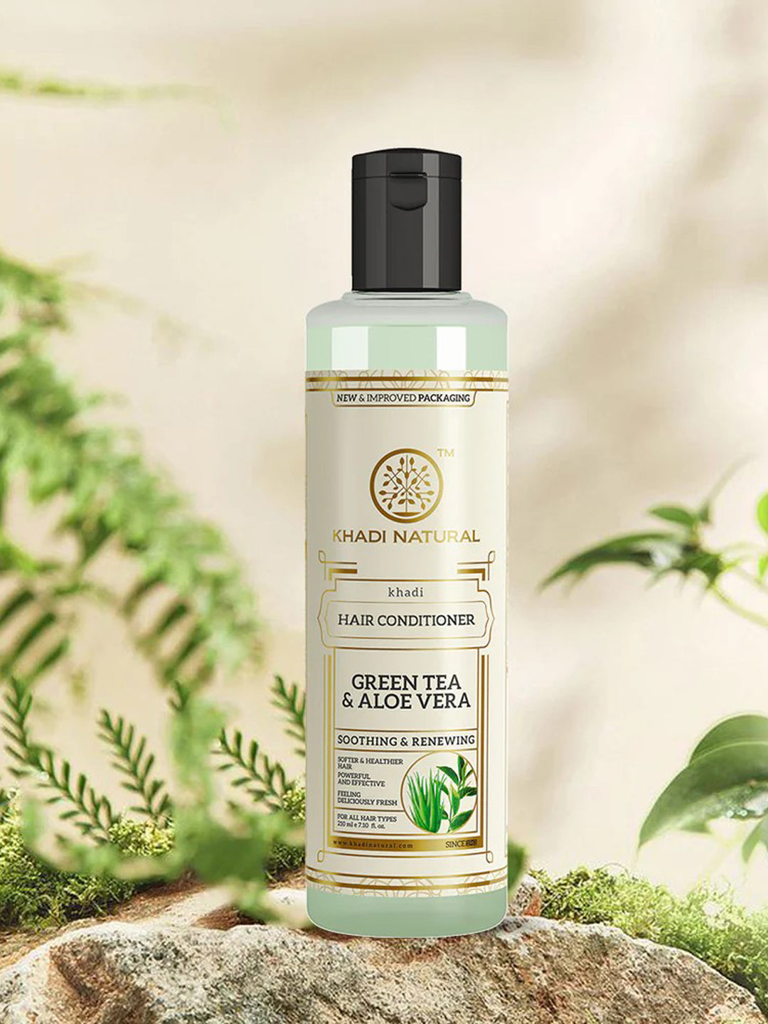 Khadi Natural Green Tea & Aloe Vera Hair Conditioner 210ml