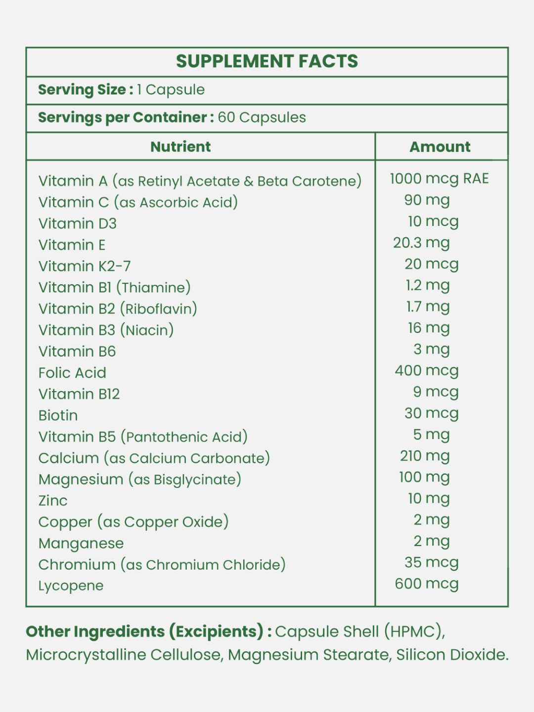 Leeforia Multivitamin For Him 60 Capsules
