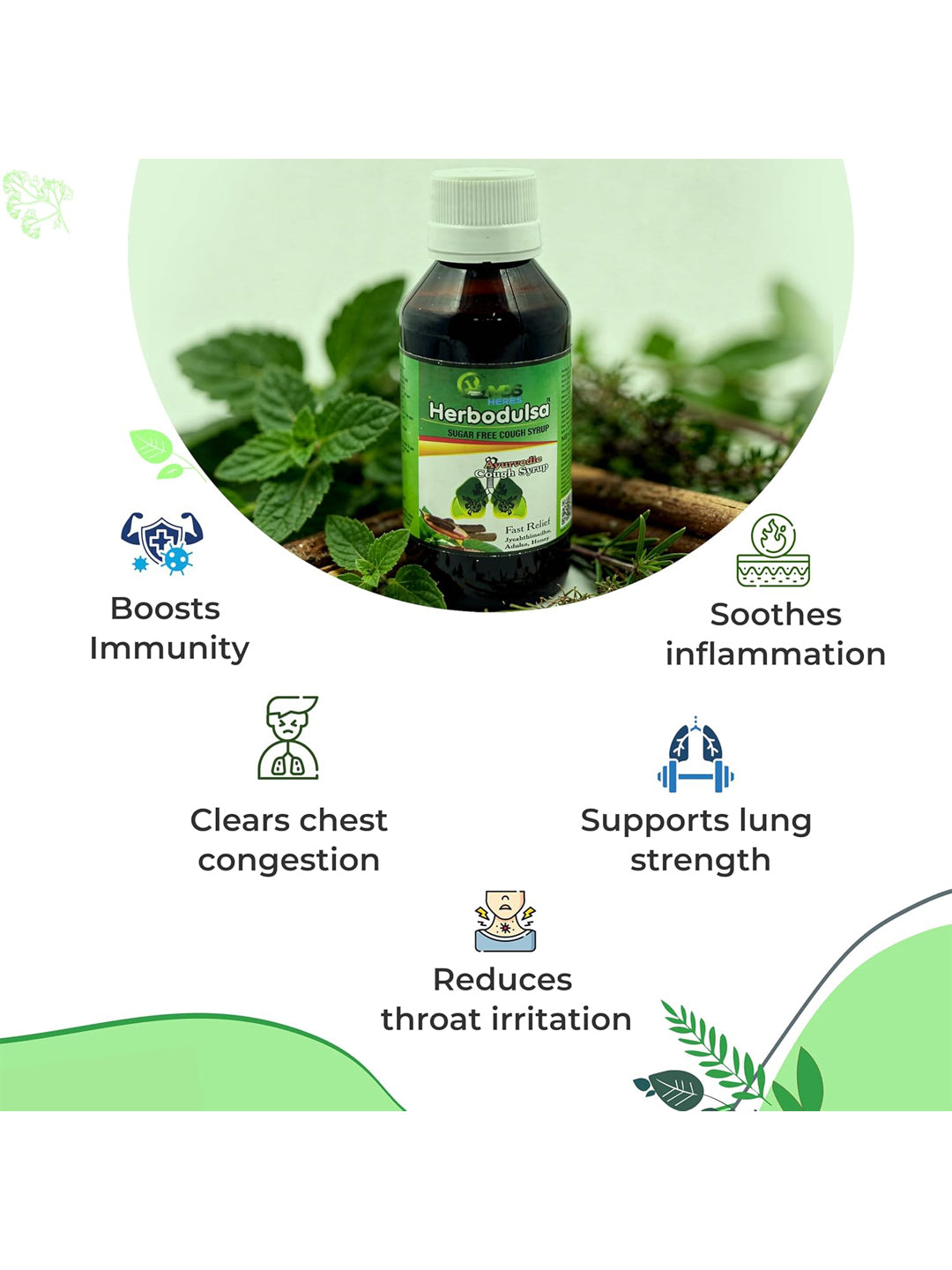 MDSHerb Herbodulsa Sugar Free Cough Syrup 100ml