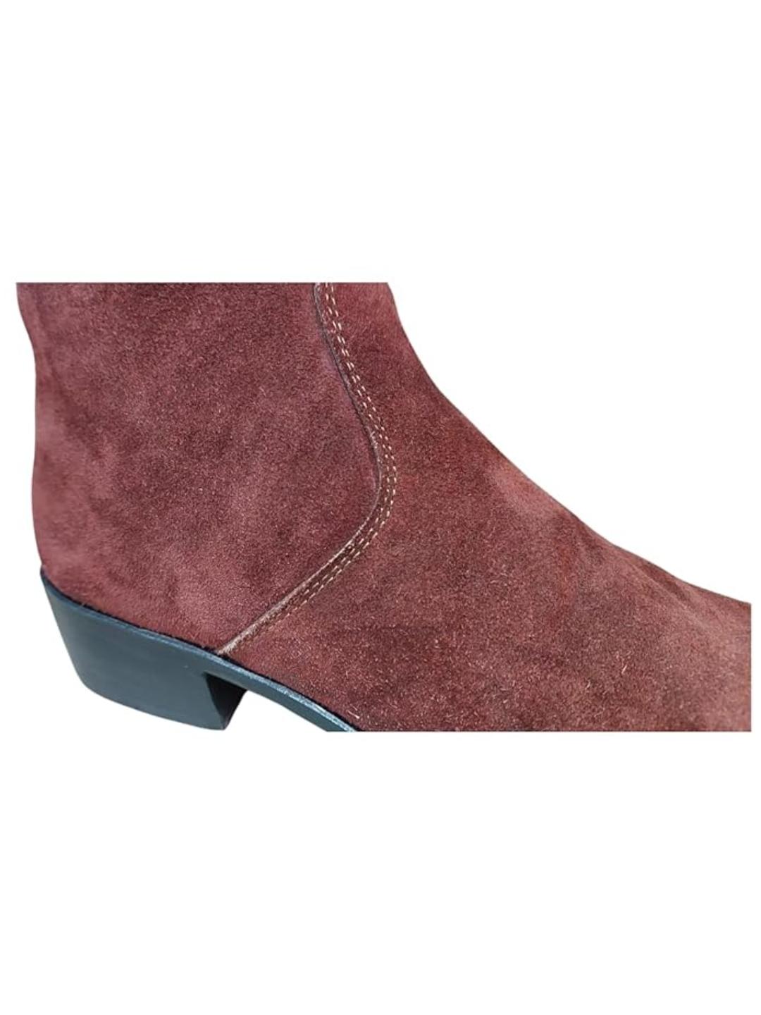 Shoe Bazar Brown Suede Leather Boots for Men
