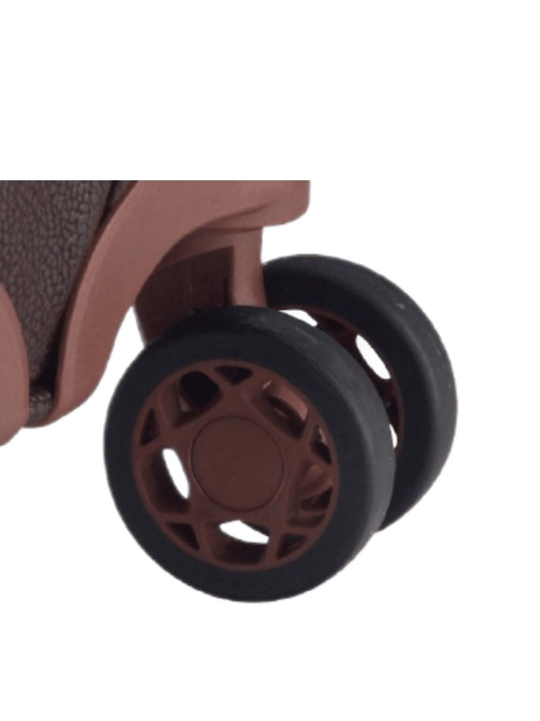 JUMP Uppsala Trolley Bag-Chocolate Brown-Cabin-20 inches Expandable Polysuede Material with Leather Trimmings Softsided Carry-on 8 Wheels Travel Bag Fashion Bag for Men and Women