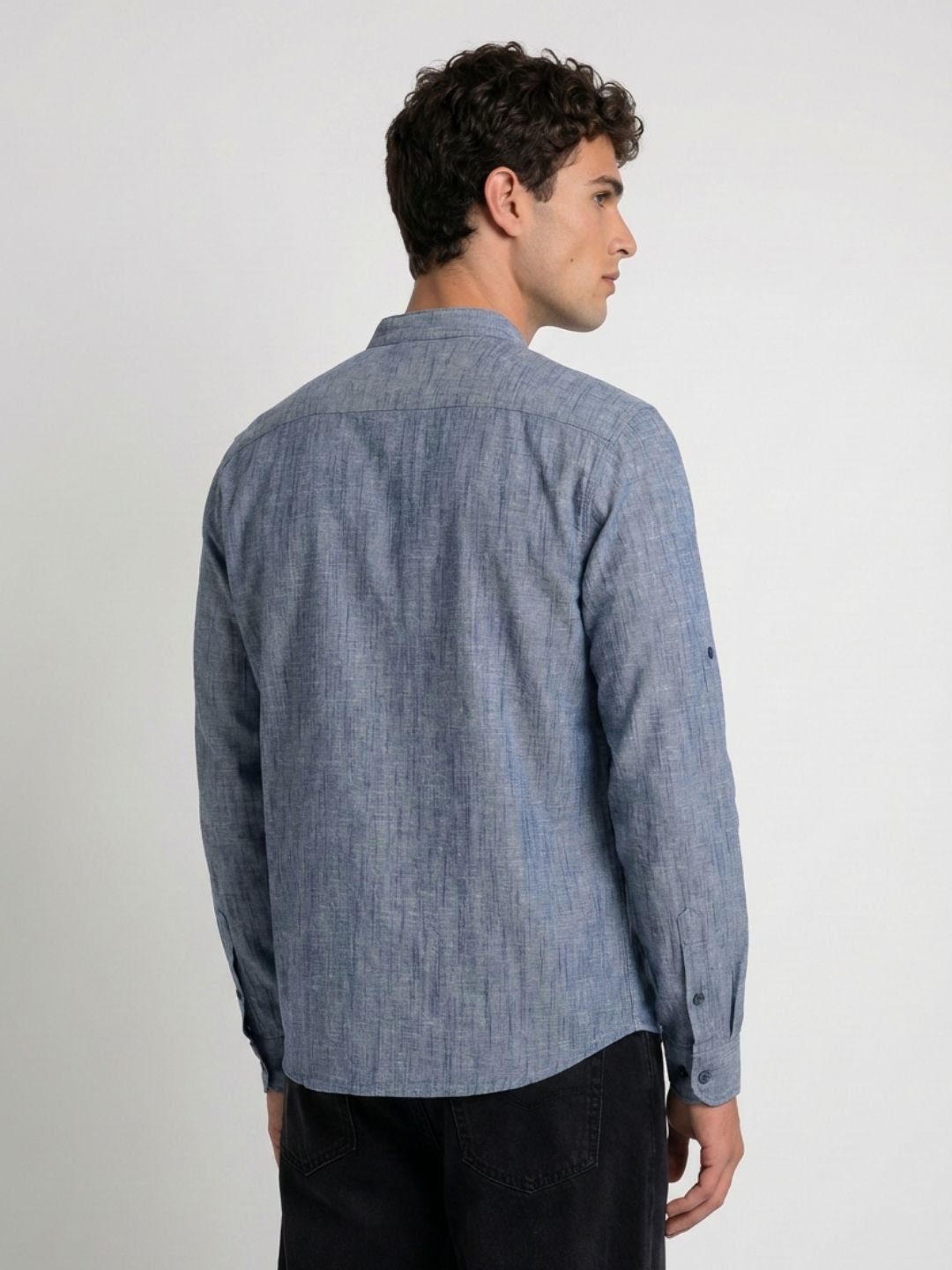 Mokajodi Men's Slim Fit Linen Regular Kurta Shirt