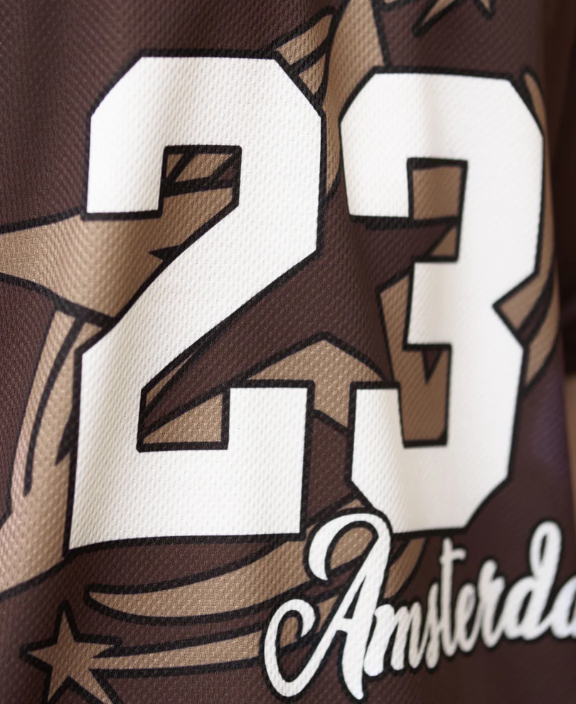 Powerlook Brown Printed Jersey T-Shirt