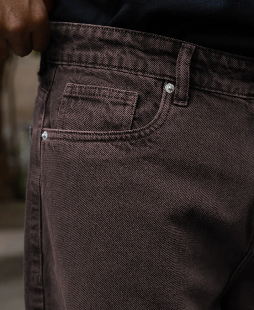 Powerlook Charcoal Washed Baggy Jeans