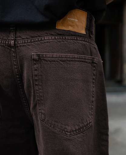 Powerlook Charcoal Washed Baggy Jeans