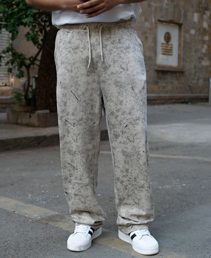 Powerlook Neutral Printed Baggy Fit Trackpant