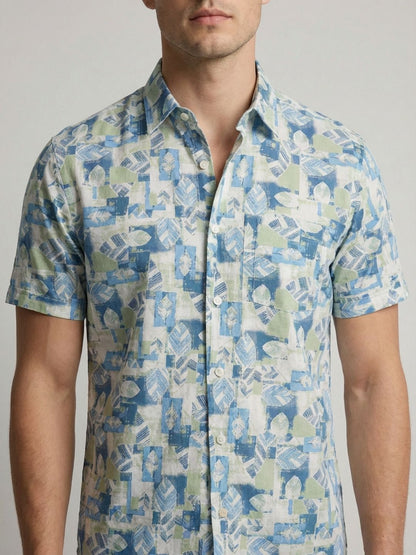Mokajodi Men's Slim Fit Printed Regular Shirt