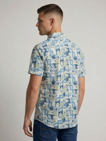 Mokajodi Men's Slim Fit Printed Regular Shirt