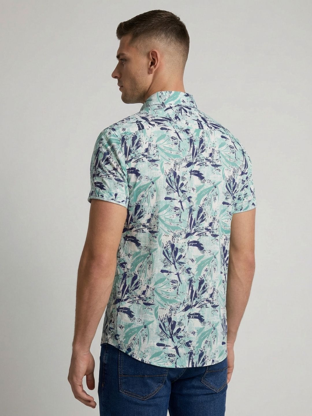 Mokajodi Men's Slim Fit Printed Regular Shirt