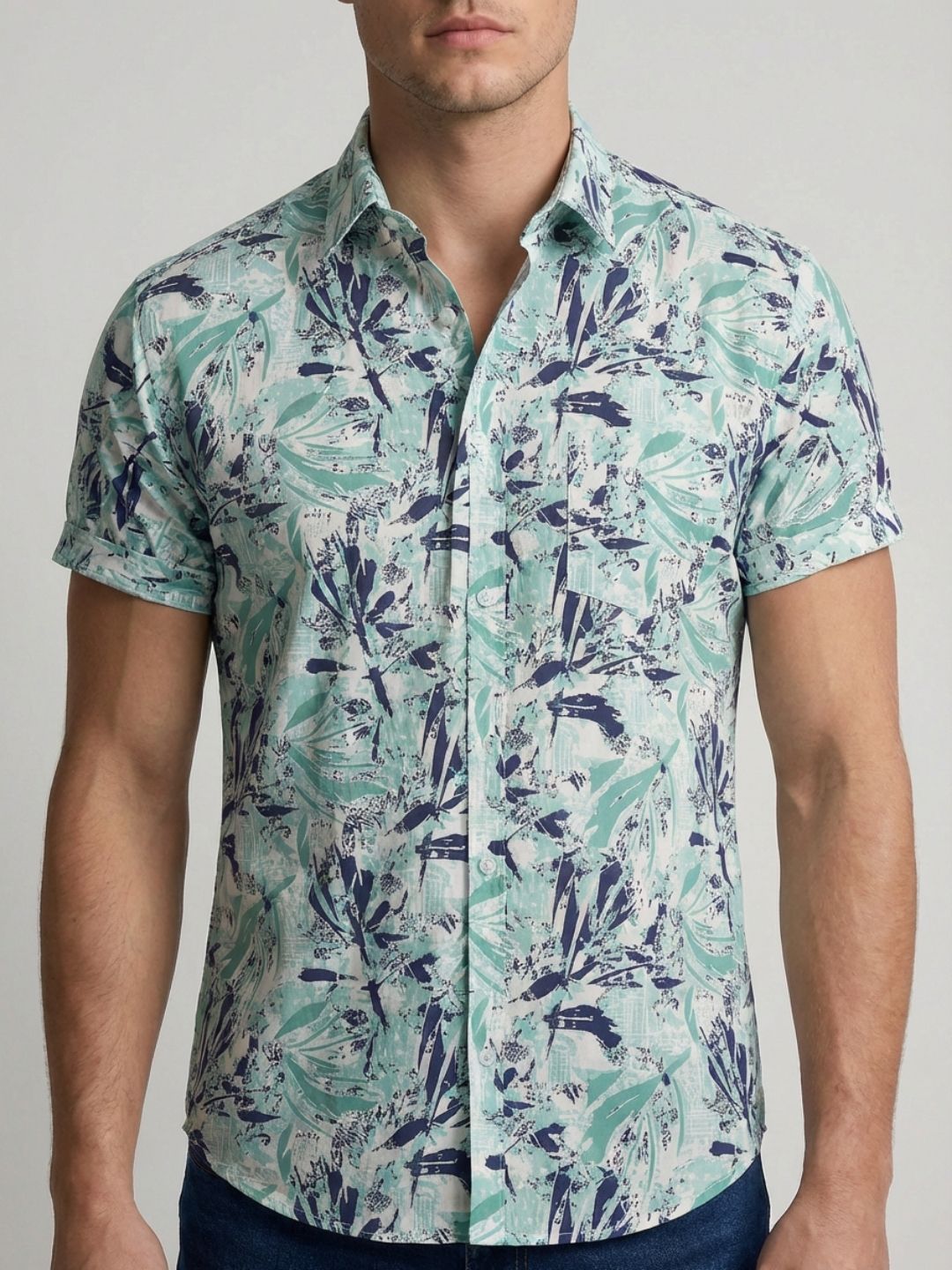 Mokajodi Men's Slim Fit Printed Regular Shirt