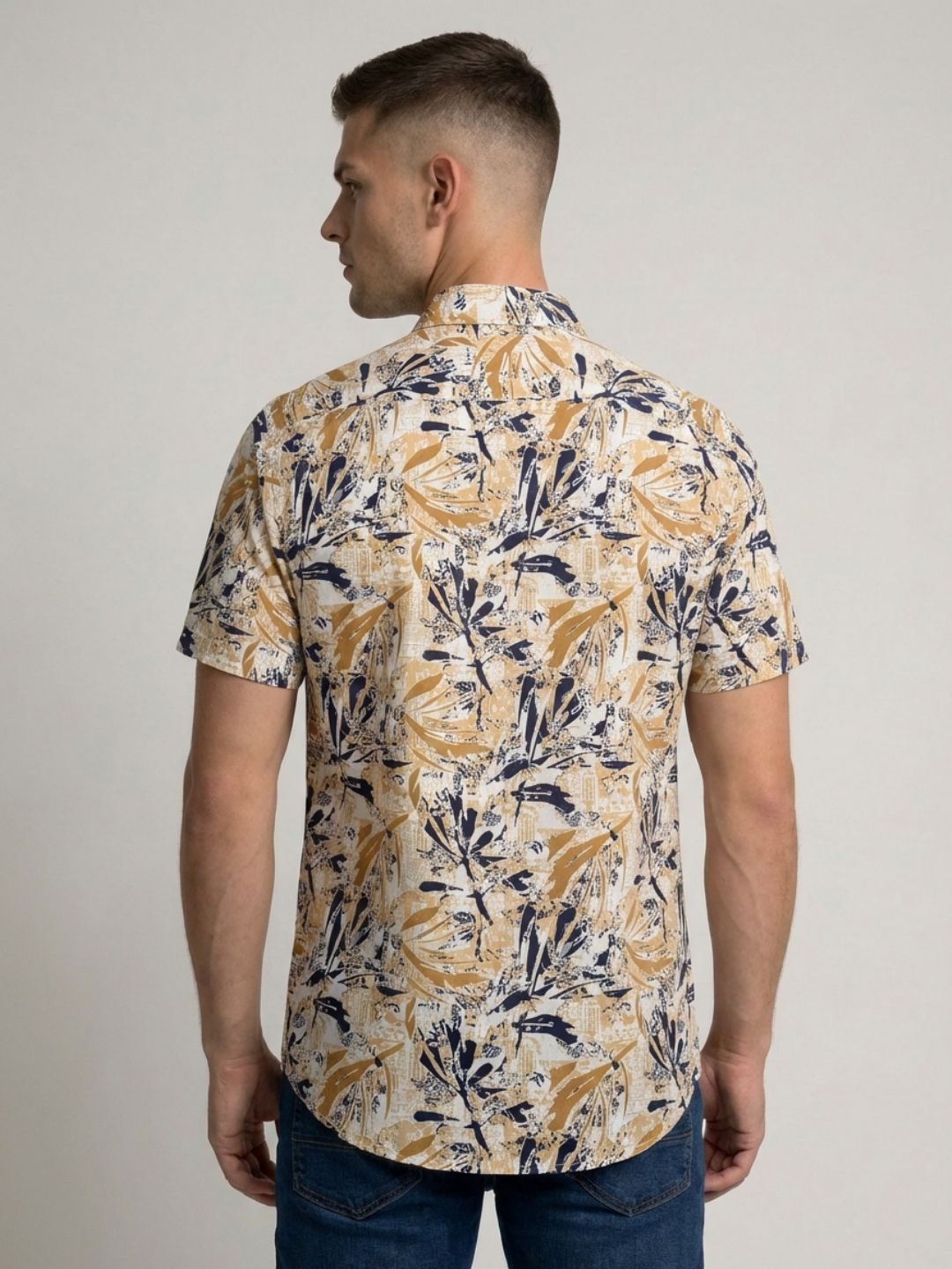 Mokajodi Men's Slim Fit Printed Regular Shirt