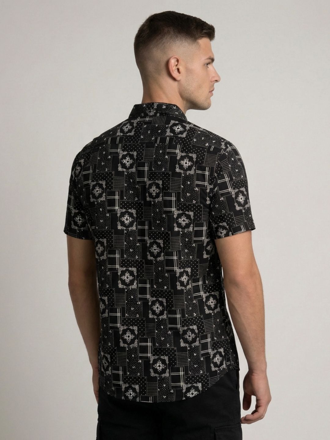 Mokajodi Men's Slim Fit Printed Regular Shirt