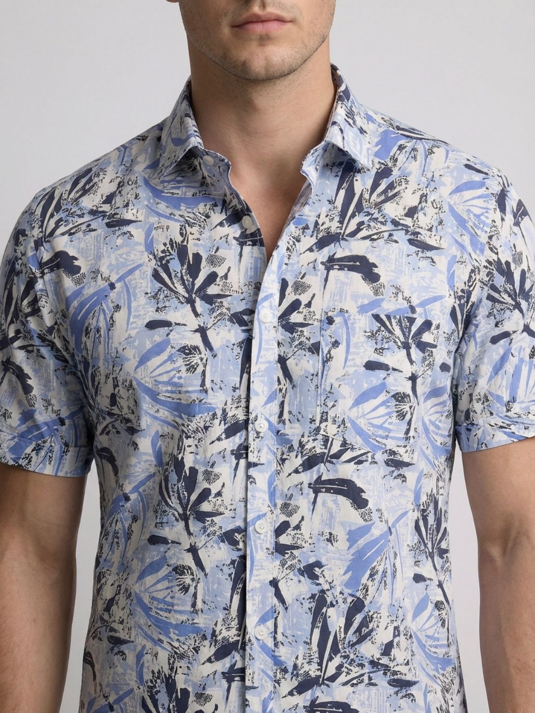 Mokajodi Men's Slim Fit Printed Regular Shirt