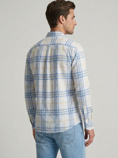 Mokajodi Men's Slim Fit Checks Regular Shirt