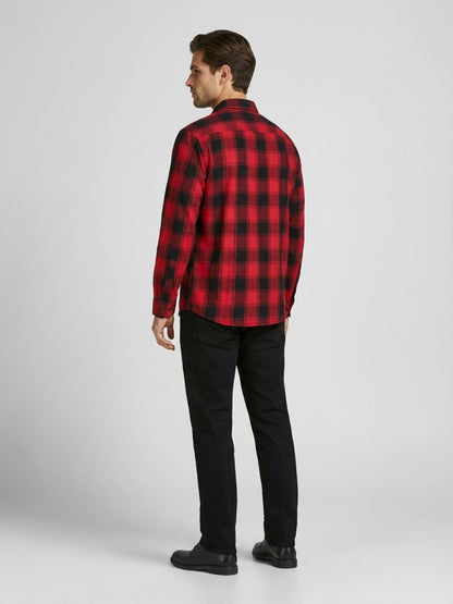 Mokajodi Men's Slim Fit Checks Regular Shirt