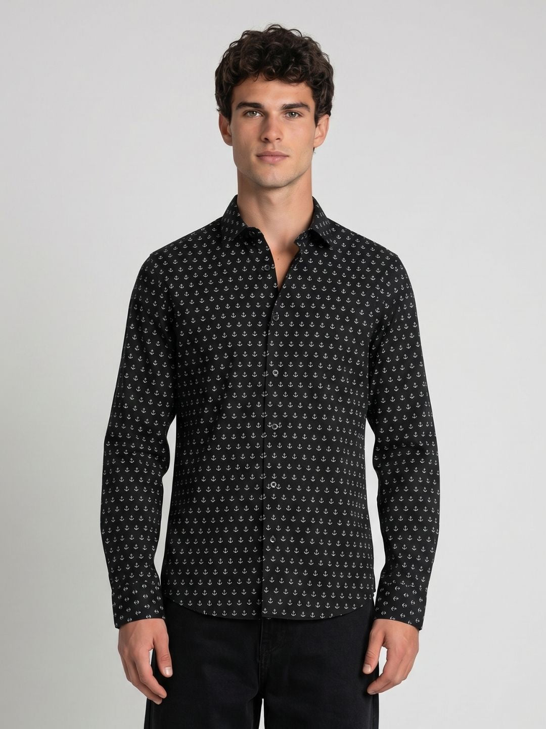 Mokajodi Men's Slim Fit Printed Regular Shirt