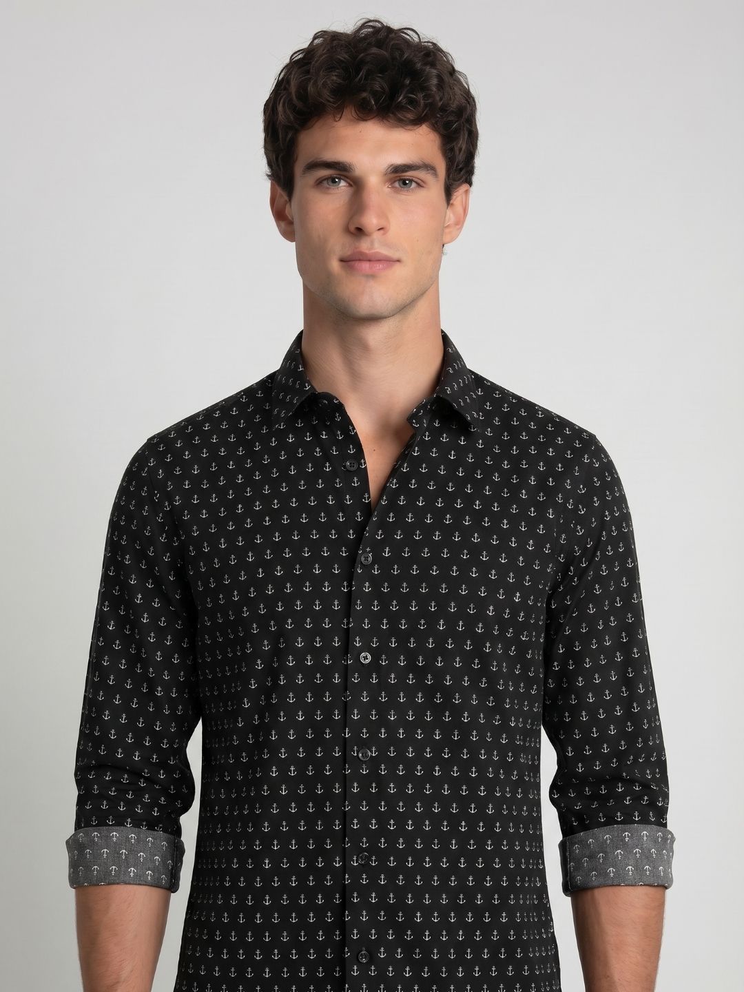 Mokajodi Men's Slim Fit Printed Regular Shirt