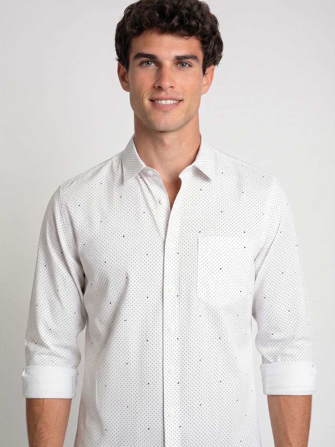 Mokajodi Men's Slim Fit Printed Regular Shirt