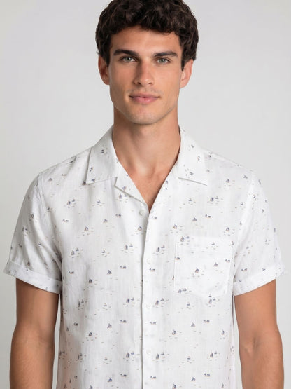 Mokajodi Men's Slim Fit Printed Regular Shirt