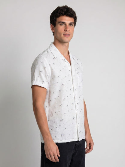Mokajodi Men's Slim Fit Printed Regular Shirt