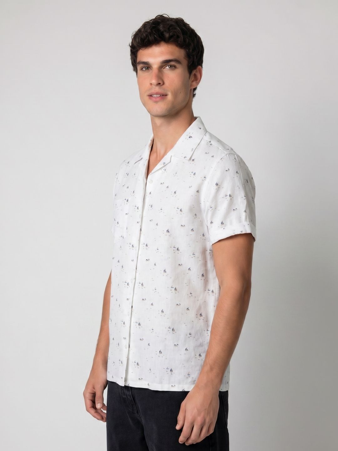 Mokajodi Men's Slim Fit Printed Regular Shirt