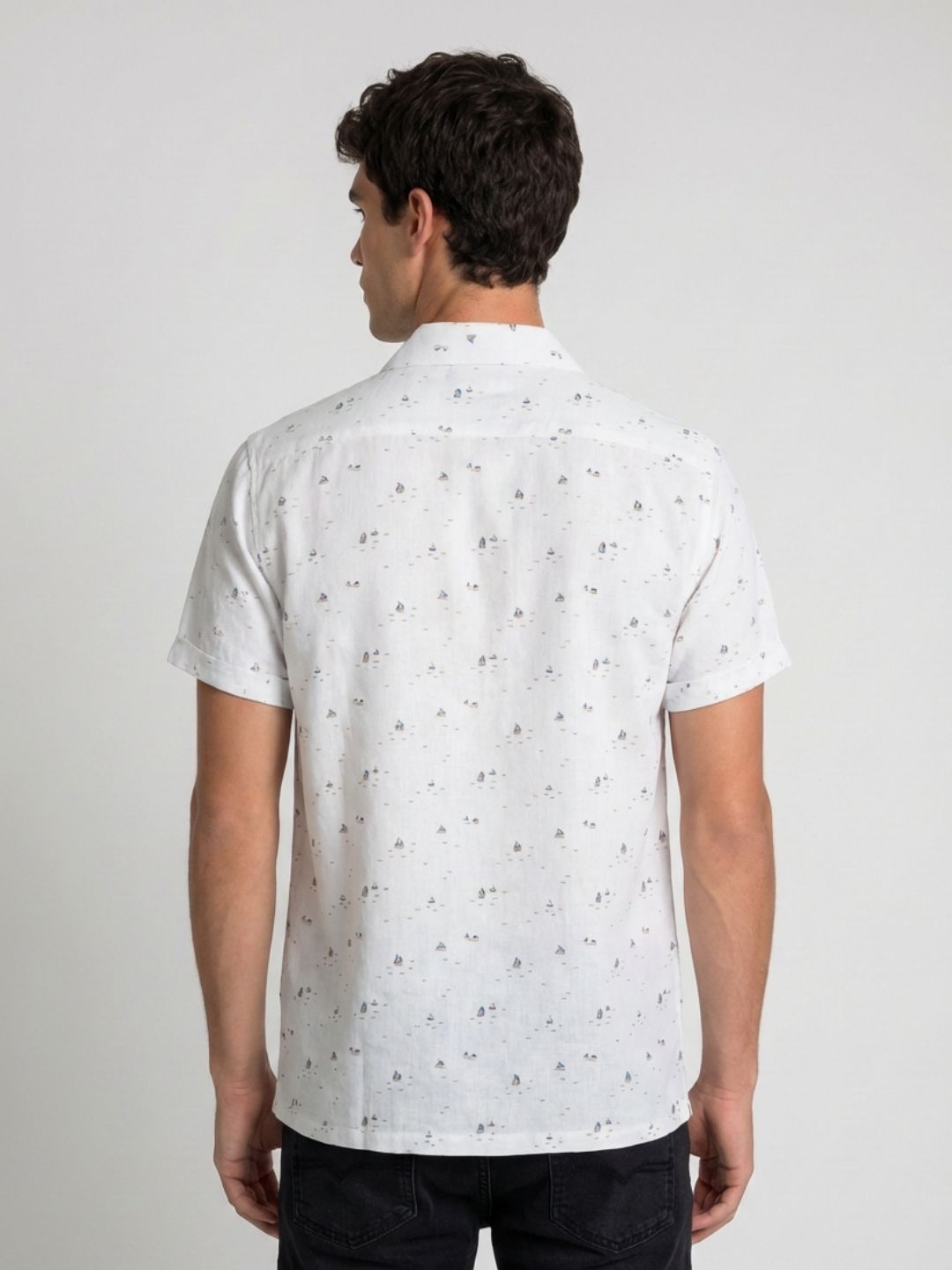 Mokajodi Men's Slim Fit Printed Regular Shirt