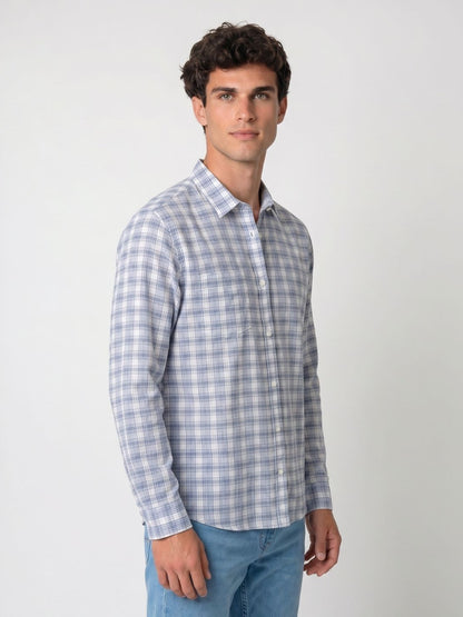 Mokajodi Men's Slim Fit Checks Regular Shirt