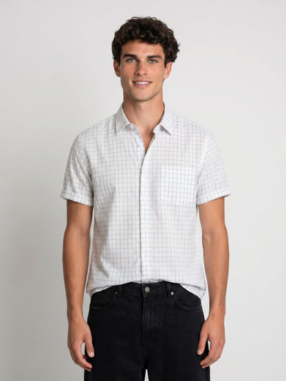 Mokajodi Men's Slim Fit Linen Regular Shirt
