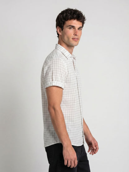 Mokajodi Men's Slim Fit Linen Regular Shirt