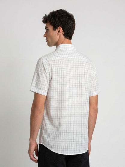 Mokajodi Men's Slim Fit Linen Regular Shirt