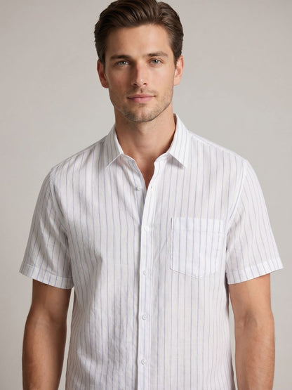 Mokajodi Men's Slim Fit Linen Regular Shirt