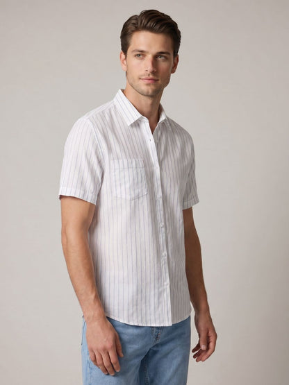 Mokajodi Men's Slim Fit Linen Regular Shirt