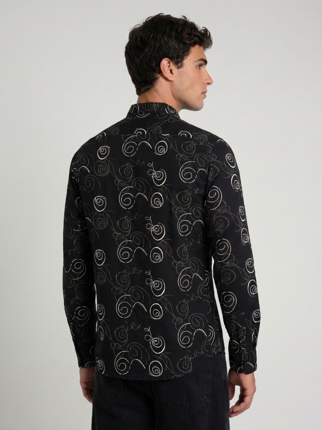 Mokajodi Men's Slim Fit Printed Regular Shirt