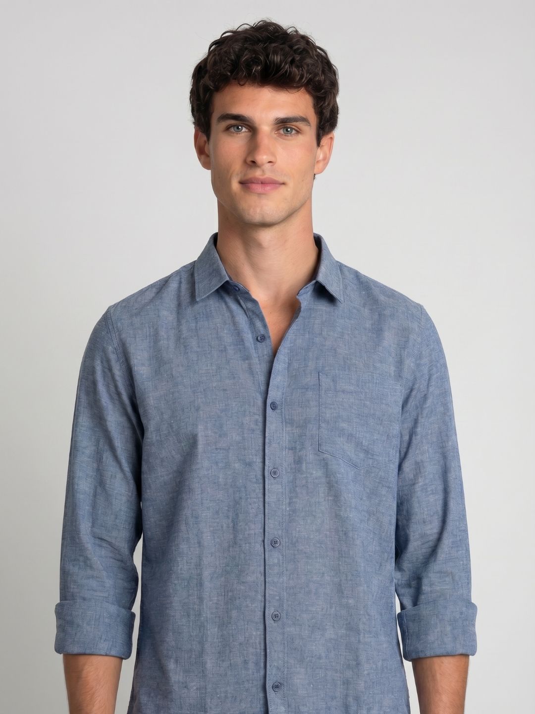 Mokajodi Men's Slim Fit Linen Regular Shirt