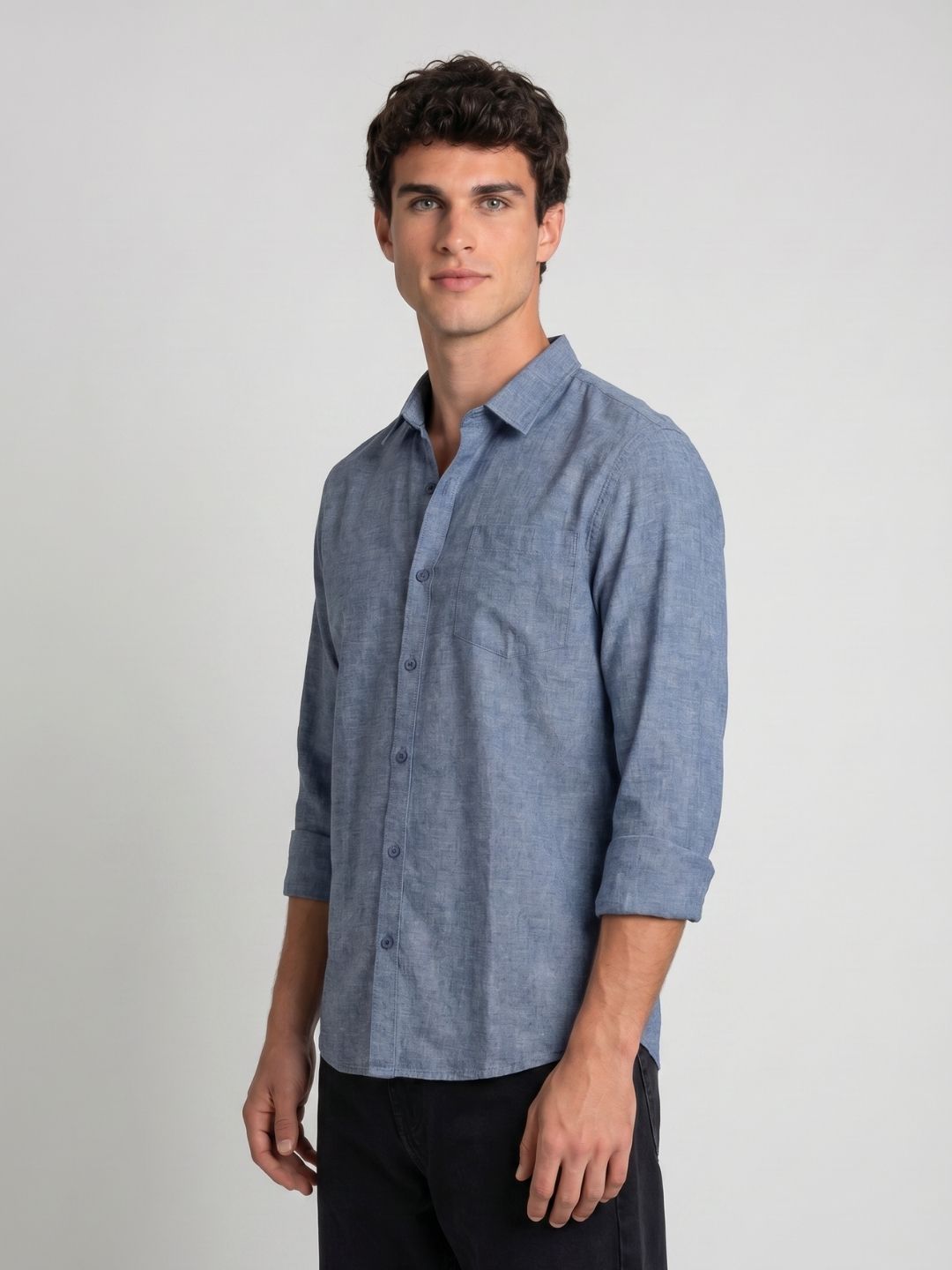 Mokajodi Men's Slim Fit Linen Regular Shirt