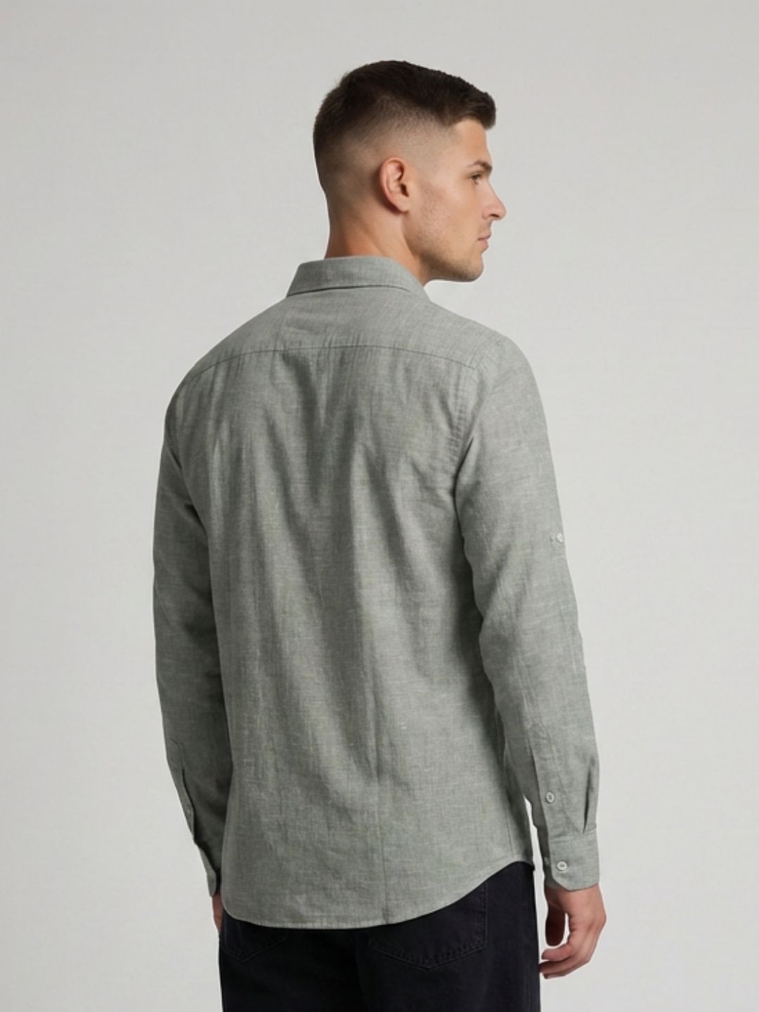 Mokajodi Men's Slim Fit Linen Regular Shirt