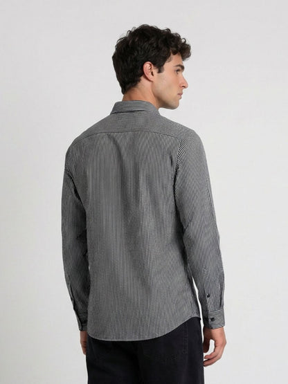 Mokajodi Men's Slim Fit Linen Regular Shirt