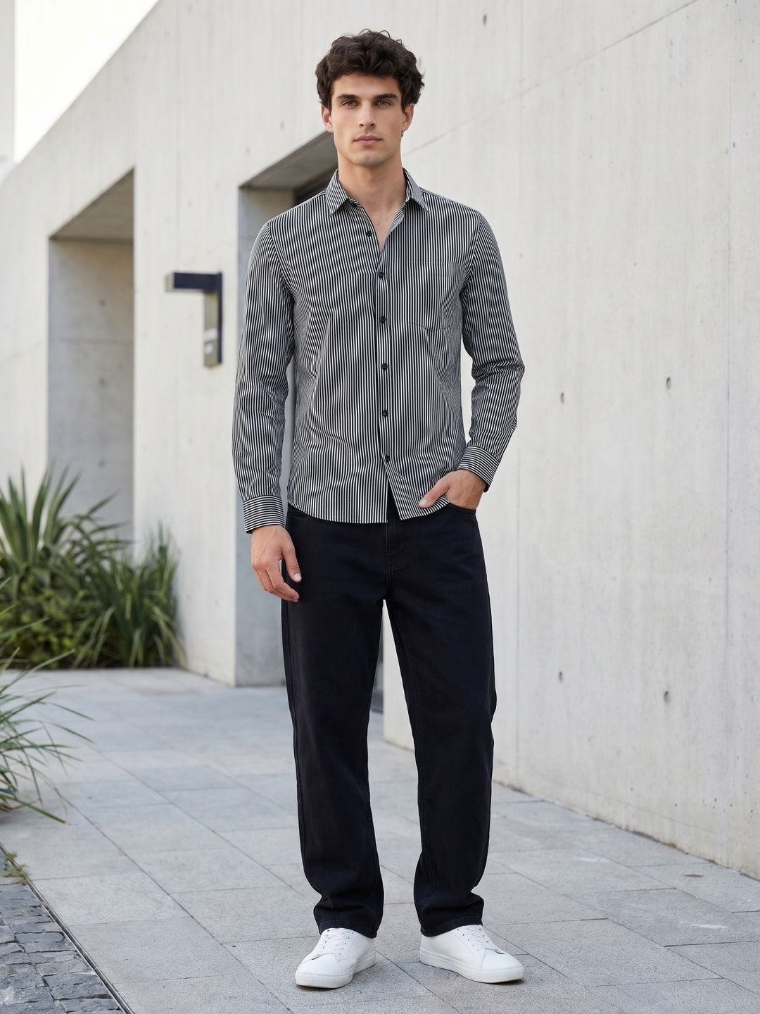 Mokajodi Men's Slim Fit Linen Regular Shirt