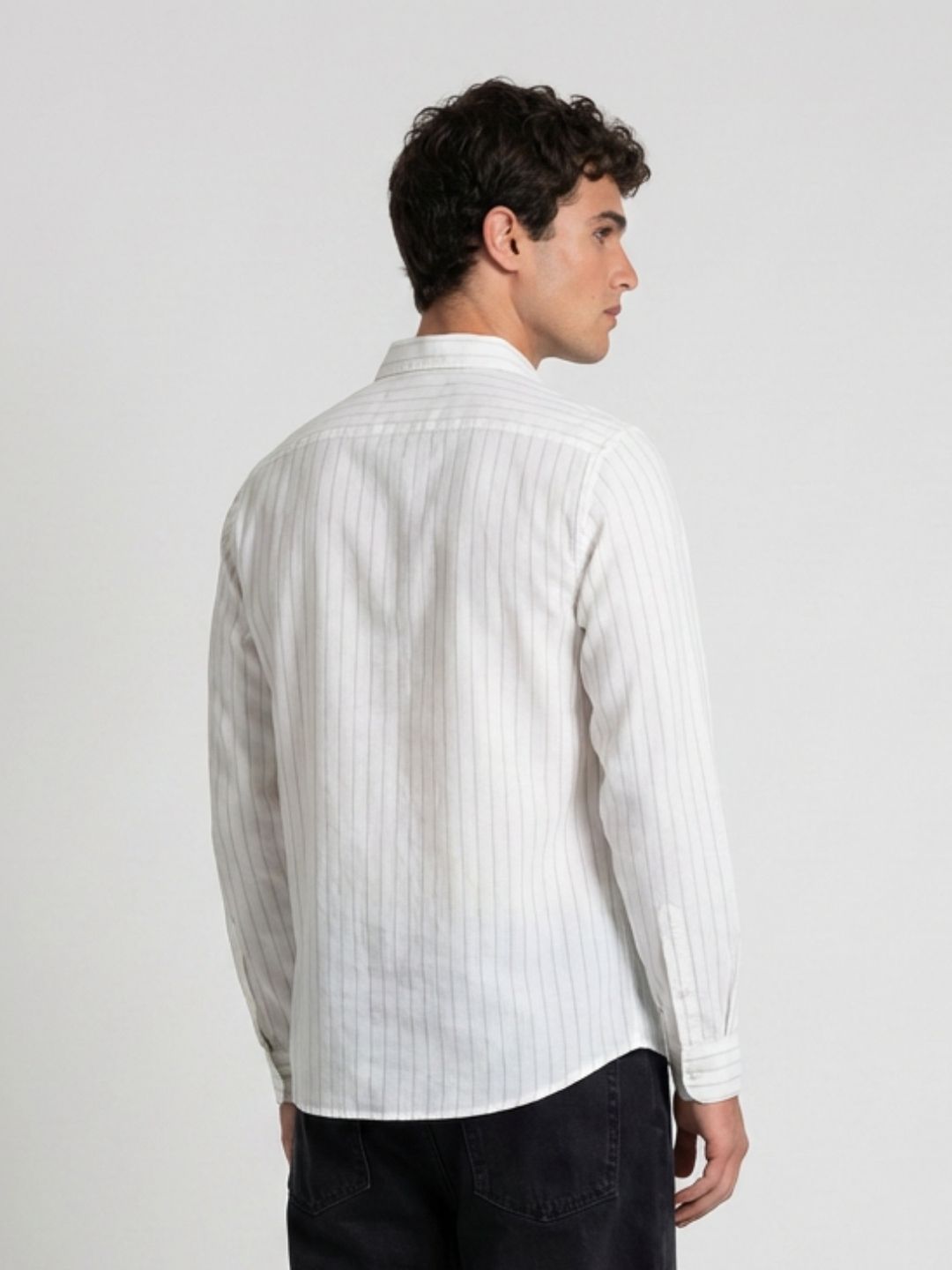 Mokajodi Men's Slim Fit Linen Regular Shirt