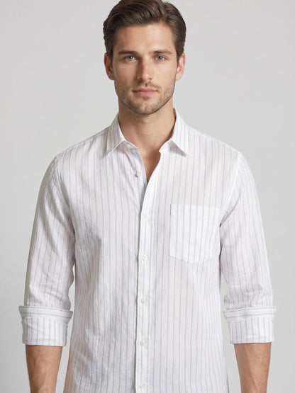 Mokajodi Men's Slim Fit Linen Regular Shirt