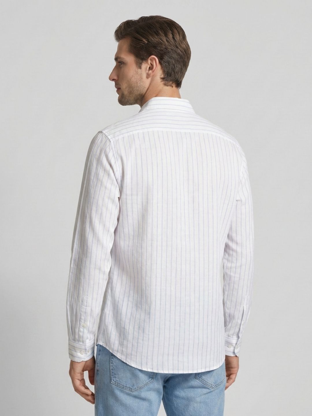 Mokajodi Men's Slim Fit Linen Regular Shirt