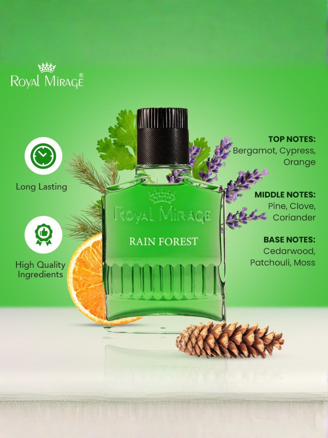 ROYAL MIRAGE AFTERSHAVE 100ML RAIN FOREST