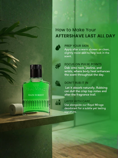 ROYAL MIRAGE AFTERSHAVE 100ML RAIN FOREST