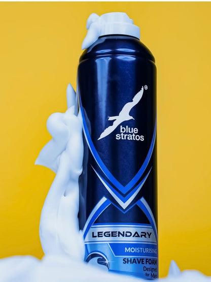 Blue Stratos Legendary Shave Foam  (400ml)